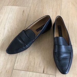 Black Leather Loafers